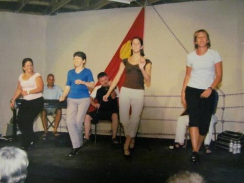 Jamboree - Dancers Jocelyne Arsenault, Marie Livingstone, Carole Gallant & Tracy Arsenault; Joel Chiasson on piano, Howie MacDonald on fiddle, Dave MacIsaac on guitar